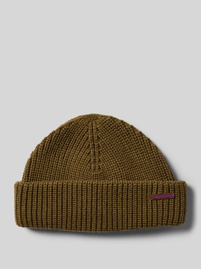 Barbour Beanie met wol, model 'MOSELY' Olijfgroen - 1