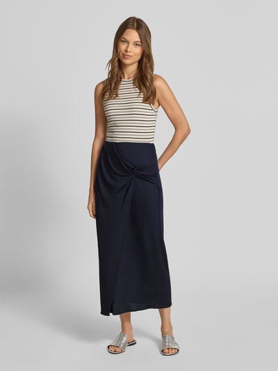 Rich & Royal Midirock aus Lyocell-Mix in Wickel-Optik Marine 1