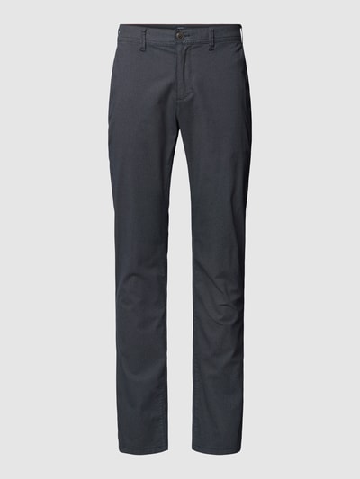 MCNEAL Stoffen slim fit broek met structuurpatroon Marineblauw - 2