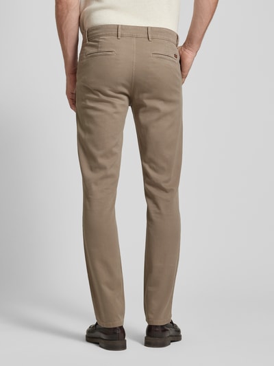 BOSS Orange Slim fit chino met steekzakken opzij Beige - 5