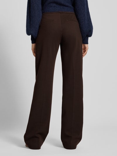 Angels Spodnie materiałowe z elastycznym pasem model ‘LIZ’ Ciemnobrązowy 5