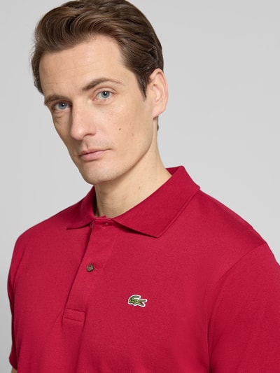Lacoste Koszulka polo Regular Fit z czystej bawełny Bordowy 3
