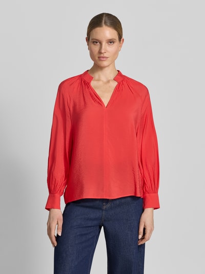 Christian Berg Woman Bluse aus Viskose-Mix mit Serafino-Ausschnitt Rot 4