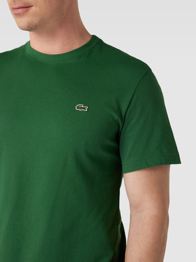 Lacoste T-Shirt mit Rundhalsausschnitt und Label-Stitching Gruen 3