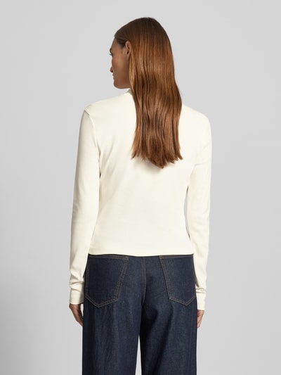 Tommy Hilfiger Bluzka z długim rękawem o kroju slim z czystej bawełny Biały 5