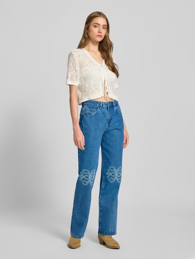 Gina Tricot Jeans mit 5-Pocket-Design Jeansblau 1
