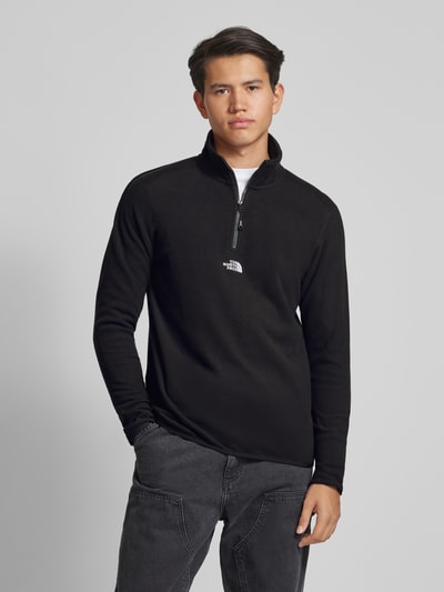 The North Face Fleecepullover met schipperskraag, model 'GLACIER' Zwart - 4