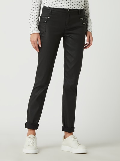 MAC Slim fit broek met stretch  Zwart - 4