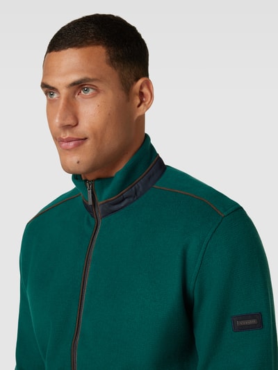 bugatti Sweatjacke mit Reißverschluss Gruen 3