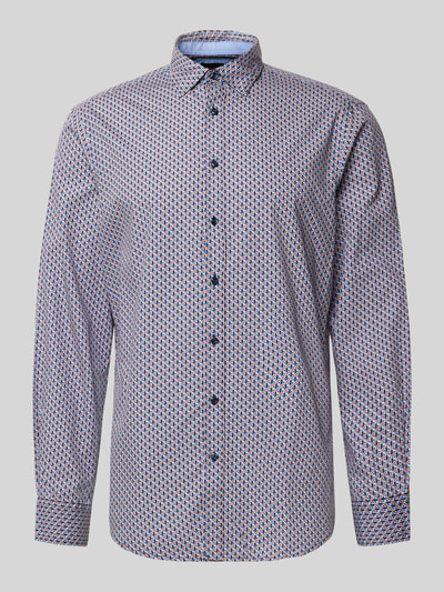 Christian Berg Men Vrijetijdsoverhemd met knoopsluiting Donkeroranje - 2