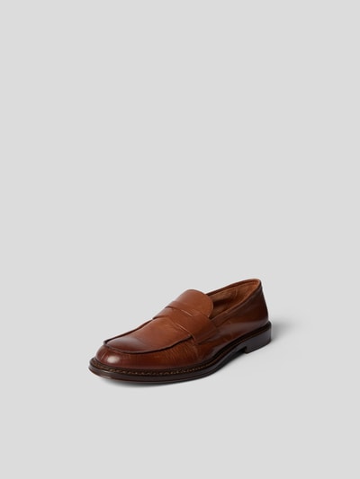 Doucal's Penny-Loafer aus Leder Mittelbraun 2