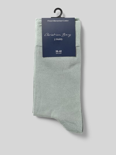 Christian Berg Men Sokken, pak van 2 paar Metallic groen - 3