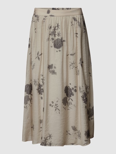 Jake*s Collection Midirok met bloemenmotief Beige - 2