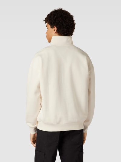 G-Star RAW Sweatshirt mit Troyer-Kragen Modell 'Skipper loose' Offwhite 5