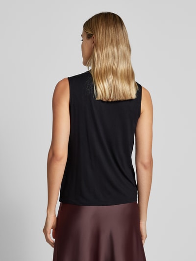 comma Tanktop mit Wasserfall-Ausschnitt Black 5