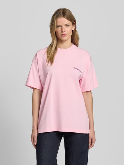 ANOTHER COTTON LAB Oversized T-Shirt mit Label-Print Rosa 4