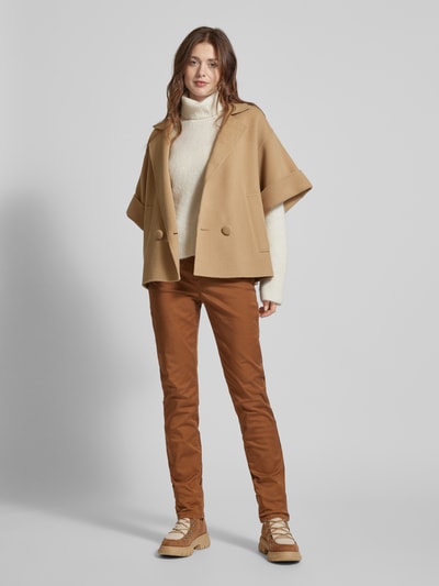 Christian Berg Woman Slim fit broek met steekzakken Cognac - 1