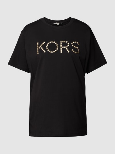 MICHAEL Michael Kors T-Shirt aus Baumwolle mit Nietenbesatz Black 2