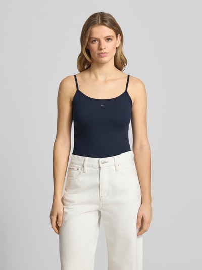 Tommy Jeans Slim Fit Trägertop aus Baumwoll-Mix Marine 4