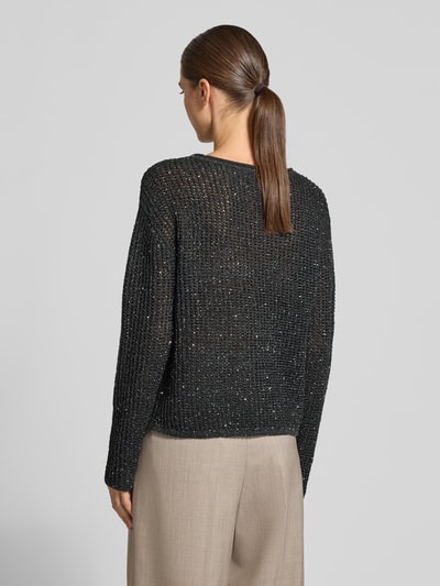 s.Oliver BLACK LABEL pullover met wol-alpaca-aandeel in relaxed fit Antraciet - 5