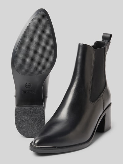 Tamaris Chelsea boots van echt runderleer Zwart - 4