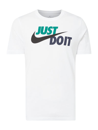 Nike T-Shirt mit Logo-Print Weiss 1