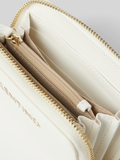 VALENTINO BAGS Portemonnaie mit Label-Applikation Modell 'ZERO RE' Weiss 3