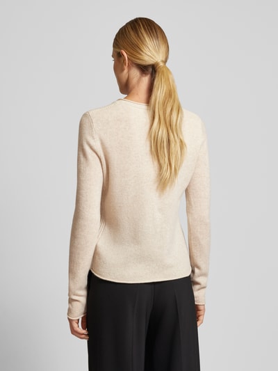 Tommy Hilfiger Pullover mit abgerundetem V-Ausschnitt Modell 'SOFT WOOL' Beige 5