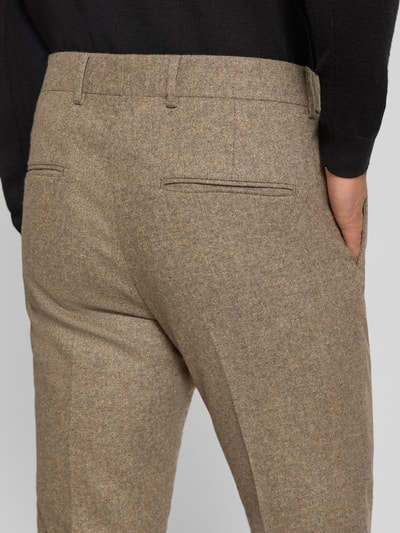 Tiger Of Sweden Anzughose mit Bügelfalten Modell 'Tenuta' Beige 3