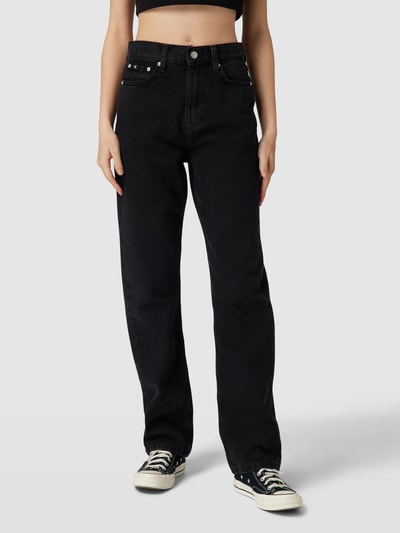 Calvin Klein Jeans Jeansy z wysokim stanem i 5 kieszeniami Czarny 4
