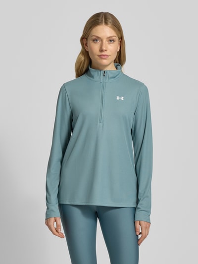 Under Armour Shirt met lange mouwen, opstaande kraag en ritssluiting Mintgroen - 4