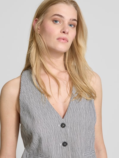 Copenhagen Muse Kamizelka z dekoltem w serek model ‘EMILY’ Czarny 3