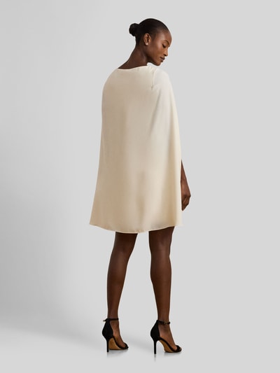 Lauren Ralph Lauren A-lijn cocktailjurk met cape Beige - 5