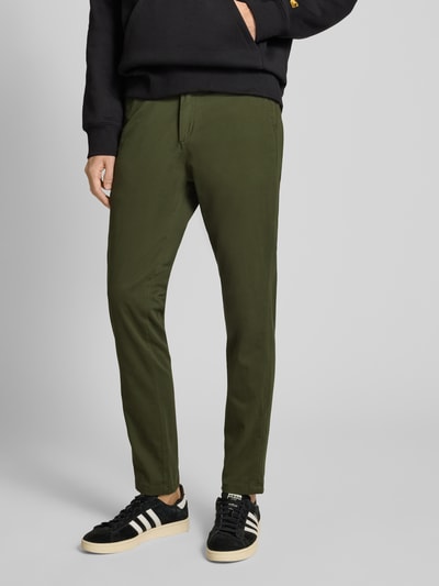 Jack & Jones Regular Fit Chino mit Stretch-Anteil Modell 'MARCO' Dunkelgruen 4