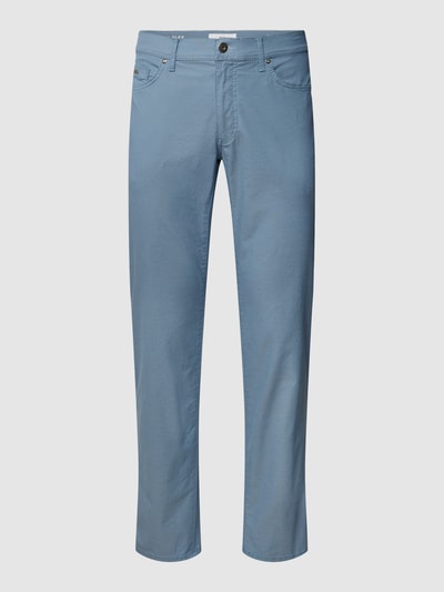 Brax Straight fit chino met 5-pocketmodel, model 'Cadiz' Lichtblauw - 2