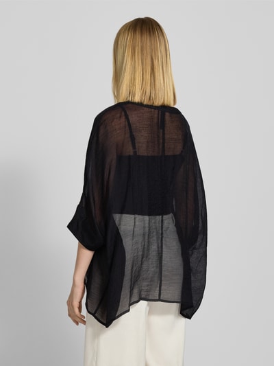 comma Relaxed Fit Bluse mit V-Ausschnitt Black 5