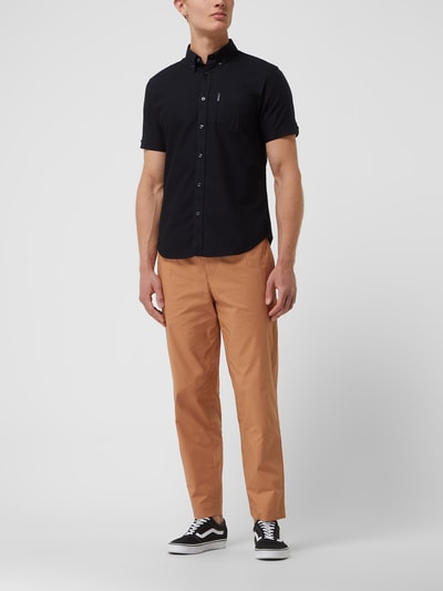 BEN SHERMAN Regular Fit Freizeithemd aus Oxford Black 1