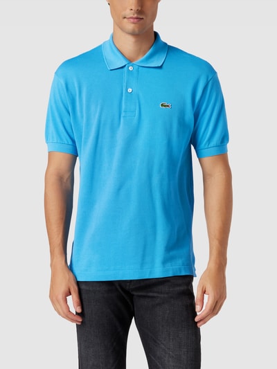 Lacoste Poloshirt mit Label-Stitching Helltuerkis 4