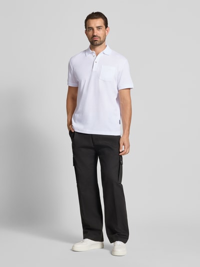 Tom Tailor Regular fit poloshirt van katoenmix Wit - 1