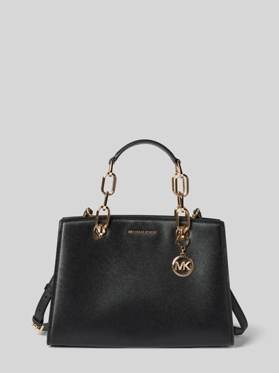 MICHAEL Michael Kors Handtas met labelapplicaties, model 'CYNTHIA' Zwart - 2