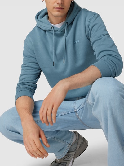 Blend Hoodie mit Label-Design Modell 'Downton' Hellblau 3