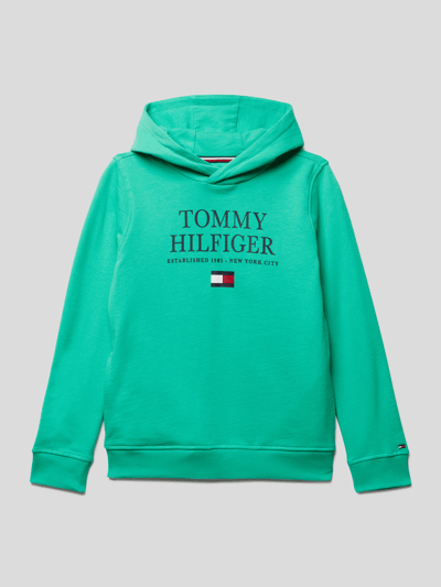 Tommy Hilfiger Teens Sweatshirt mit Kapuze Lagune 1