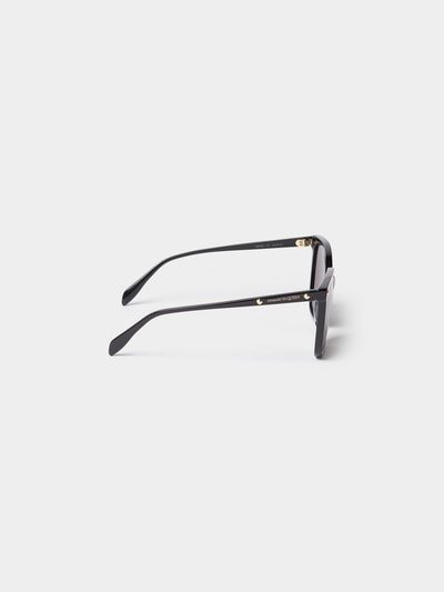 Alexander McQueen Sonnenbrille mit Nieten-Detail Black 4