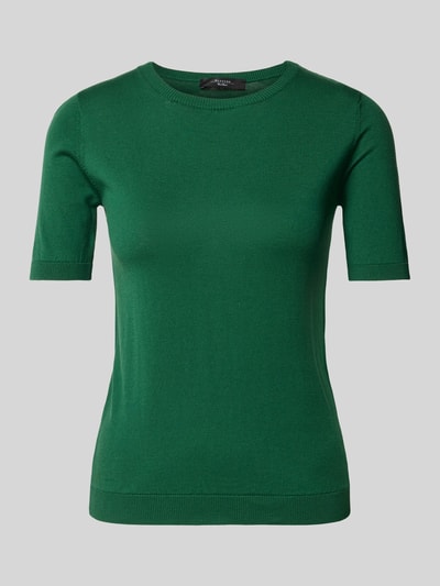 Weekend Max Mara Gebreid shirt met ronde hals, model 'AGRO' Smaragdgroen - 2