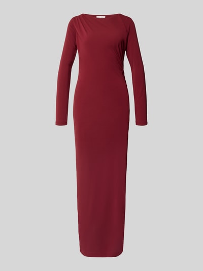 GUIDO MARIA KRETSCHMER WOMAN Slim Fit Maxikleid mit Falten-Detail Modell 'Helen' Bordeaux 2