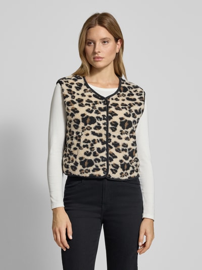 Christian Berg Woman Weste mit Druckknopfleiste Black 4