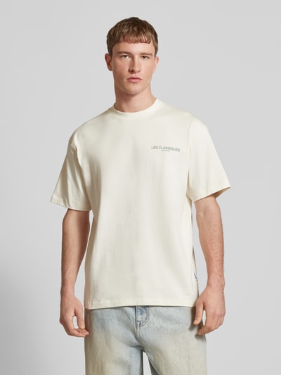 Only & Sons T-shirt met labelprint Offwhite - 4