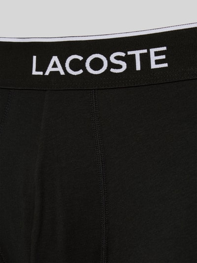 Lacoste Bokserki z elastycznym paskiem z logo w zestawie 3 szt. Czarny 2