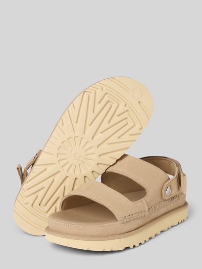 UGG Sandalette aus Leder Modell 'GOLDENSTAR GLIDE' Sand 4