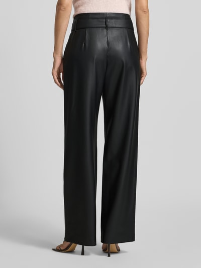 Raffaello Rossi Straight Leg Hose in Leder-Optik Modell 'NICOLE' Black 5